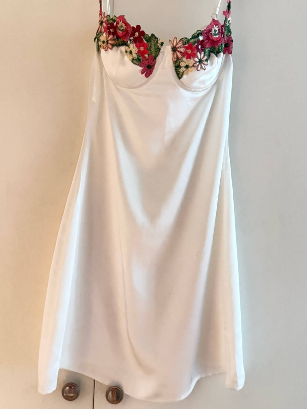 Princess Polly Cream Slip Dress perfect for Homecoming